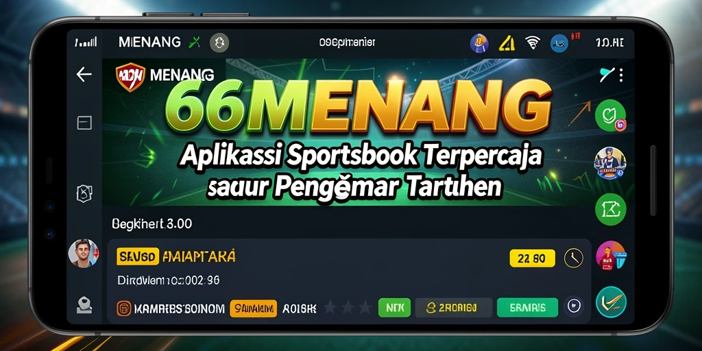 Screenshot utama yang menunjukkan antarmuka dan fitur taruhan dari 66MENANG.