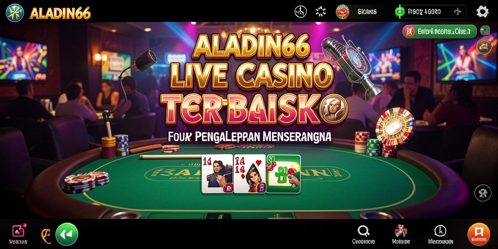 Tampilan gameplay Live Casino yang menarik dan interaktif di ALADIN66.