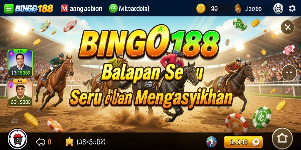 Gameplay seru dan menegangkan di BINGO188 saat balapan di trek.