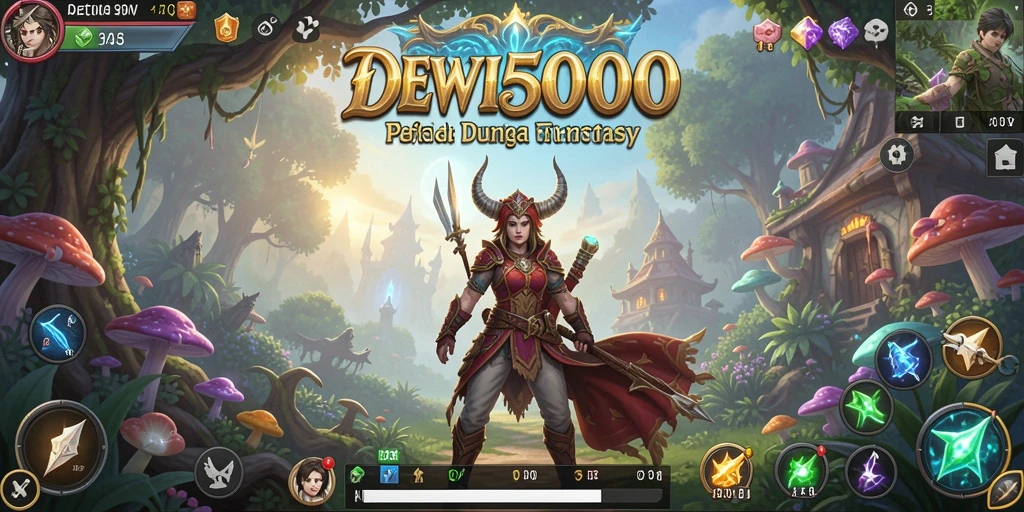 Tangkapan layar dari gameplay mendebarkan DEWI5000 yang penuh aksi.