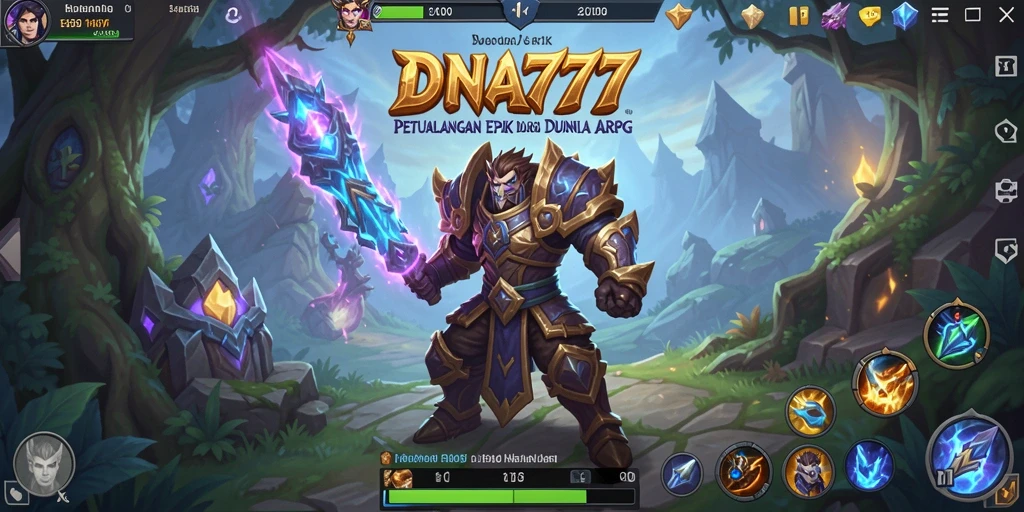 Screenshot menunjukkan pertempuran epik dalam DNA777 yang mendebarkan.