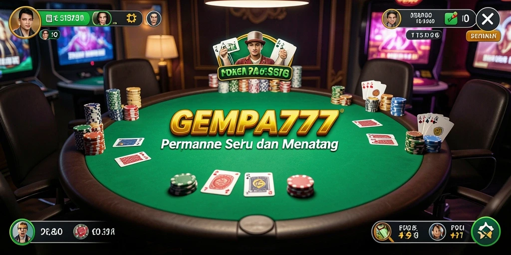 Gameplay poker yang seru dan menegangkan di GEMPA777.