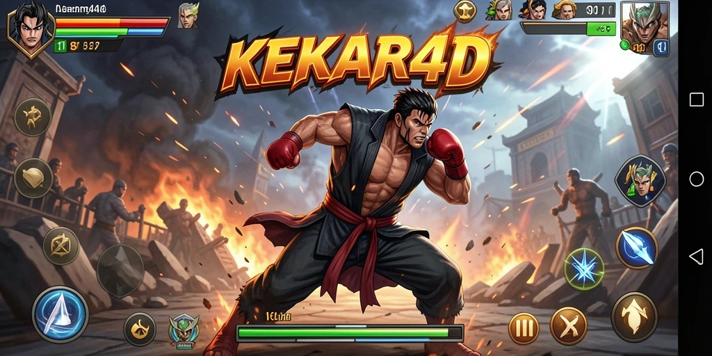 Tampilan seru dari pertarungan di KEKAR4D yang penuh aksi.