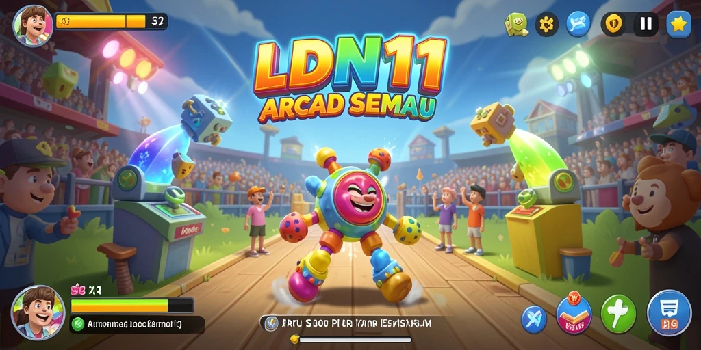 Tampilan gameplay LDN11 yang menarik dalam genre Arcade.