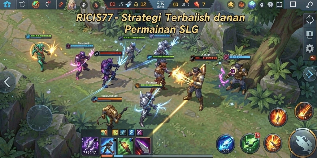 Screenshot gameplay RICIS77 menampilkan aksi strategis yang mendebarkan.